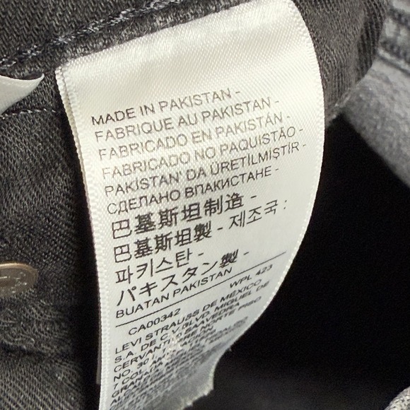 Levis 511 Jeans Mens 30x32 Premium Denim Black Slim Straight Ranch Rodeo Cowboy - Picture 3 of 11